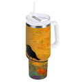 30 oz Insulated Stainless Steel Tumbler Double Wall Stainless Steel Tumbler with 2-Way Drinking Birds on A Wire - Pick 111