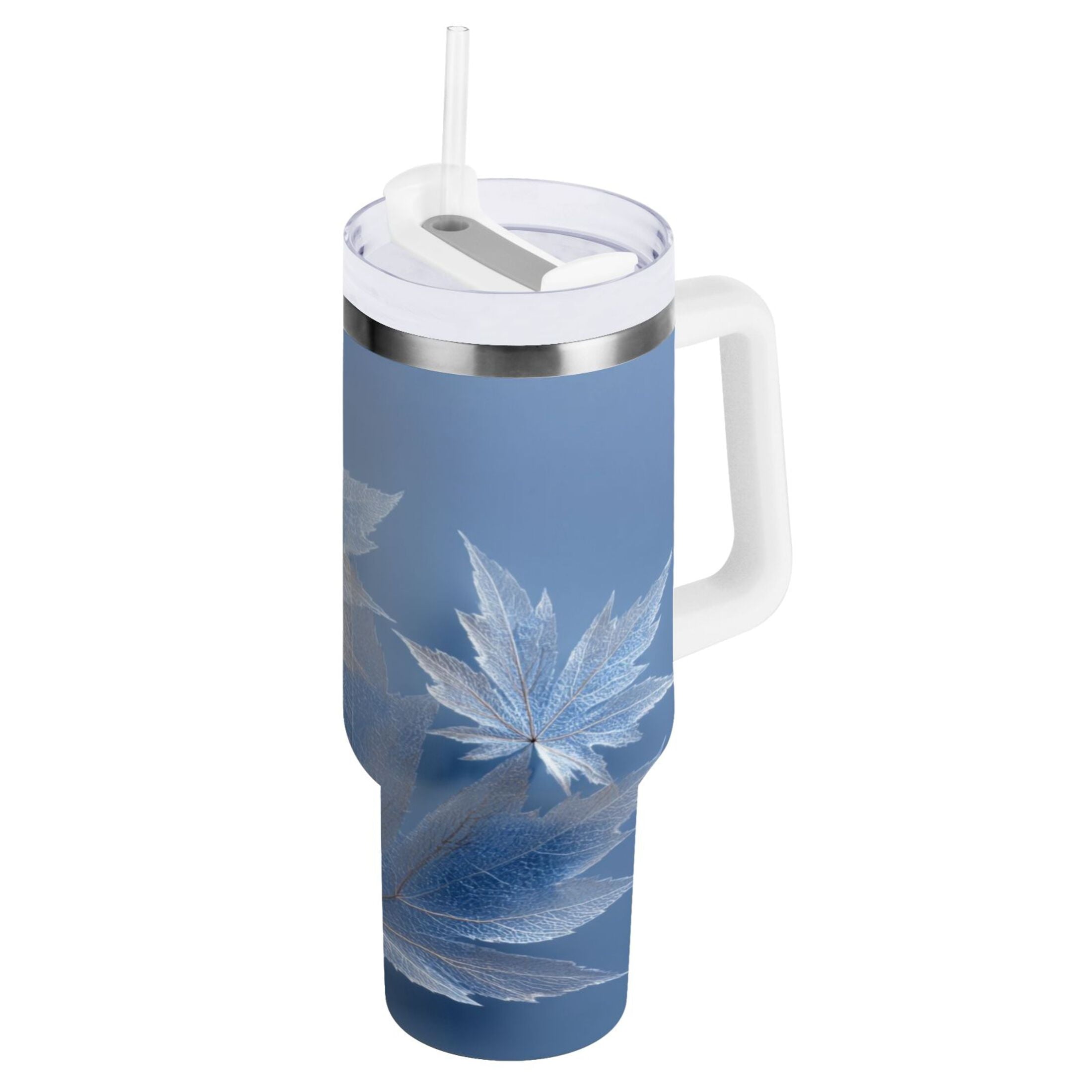 30 oz Insulated Stainless Steel Tumbler Double Wall Stainless Steel Tumbler with 2-Way Drinking Glass Mapleleaves - Pick 330