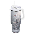 30 oz Insulated Stainless Steel Tumbler Double Wall Stainless Steel Tumbler with 2-Way Drinking Snowy Winter Landscape - Pick 324