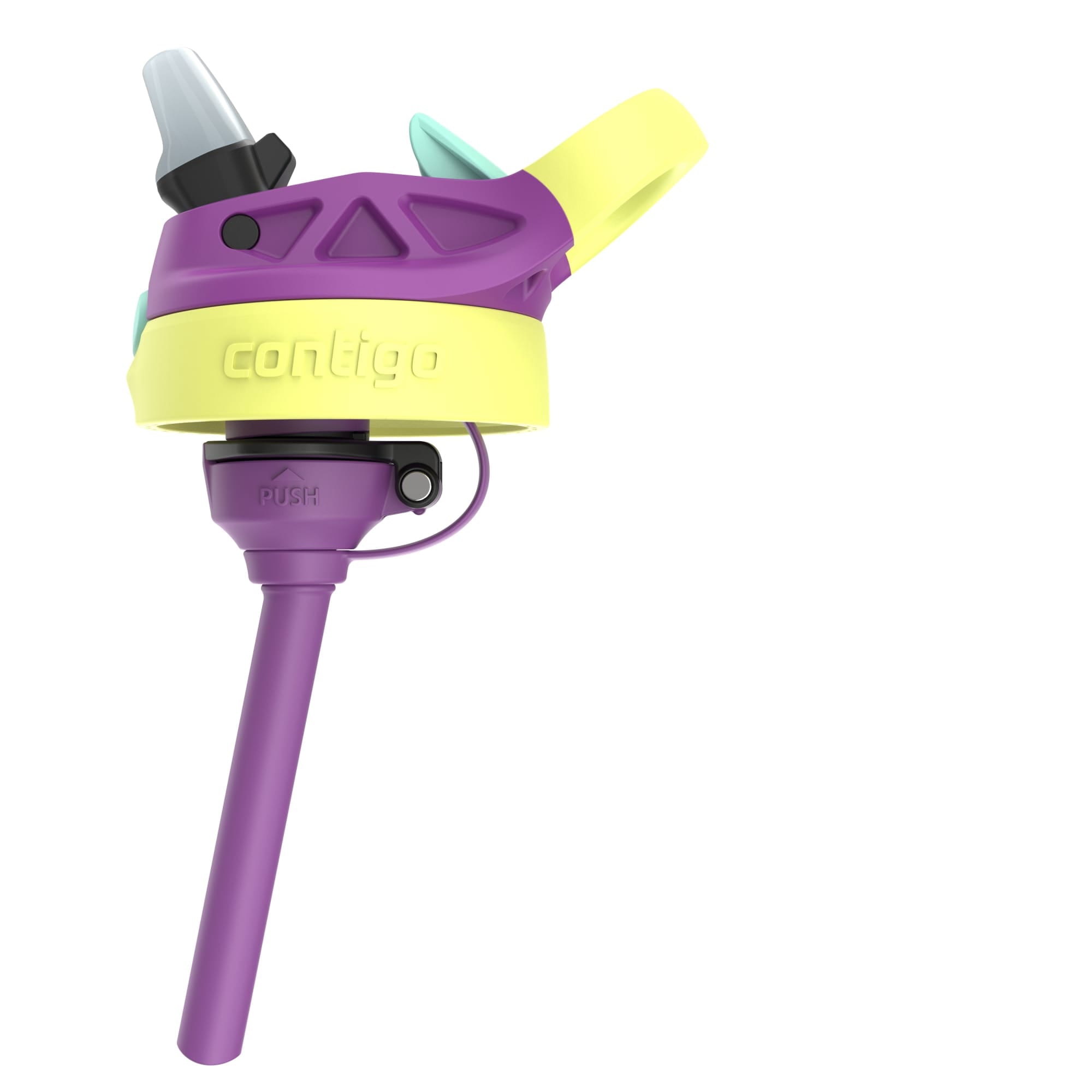 (4 pack) Contigo Kids Water Bottle with Redesigned AUTOSPOUT Straw, 14 oz, Grape Forest Haven - Pick 339