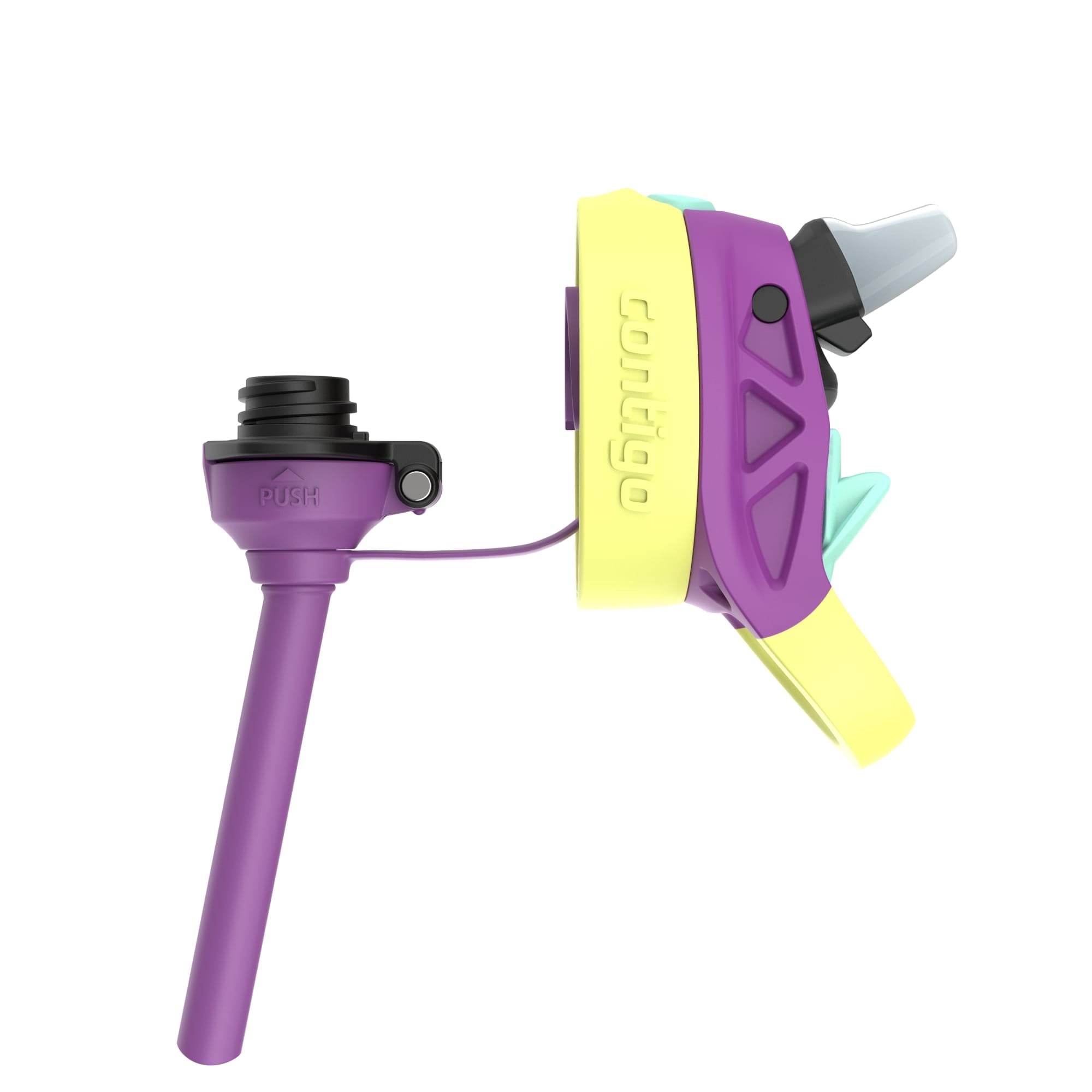 (4 pack) Contigo Kids Water Bottle with Redesigned AUTOSPOUT Straw, 14 oz, Grape Forest Haven - Pick 339