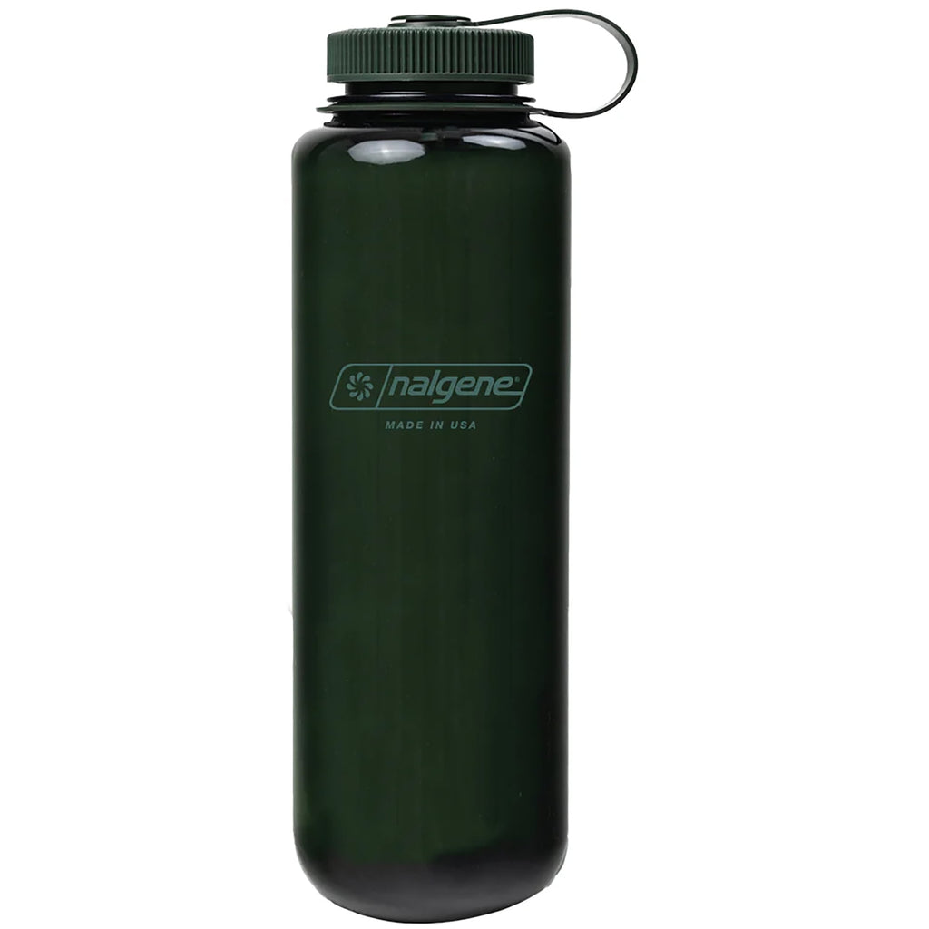 Nalgene Sustain Tritan BPA-Free Water Bottle Made with Material Derived from 50% Plastic Waste (using ISCC certified mass balance), 48 OZ, Wide Mouth, Blue - Pick 208