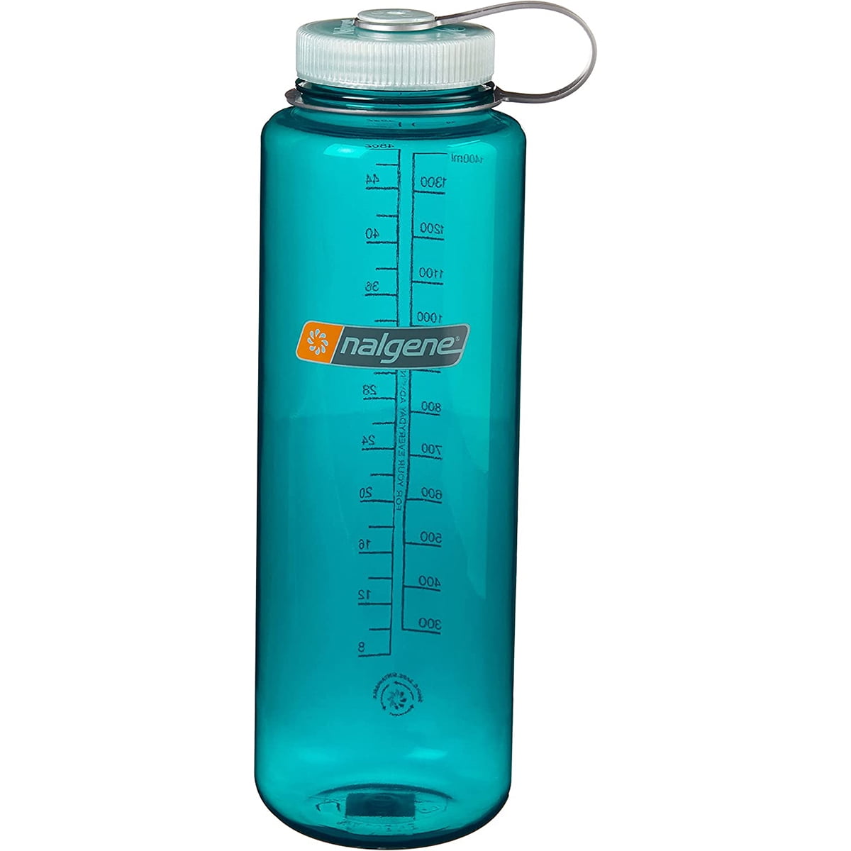 Nalgene Sustain Tritan BPA-Free Water Bottle Made with Material Derived from 50% Plastic Waste (using ISCC certified mass balance), 48 OZ, Wide Mouth, Blue - Pick 208