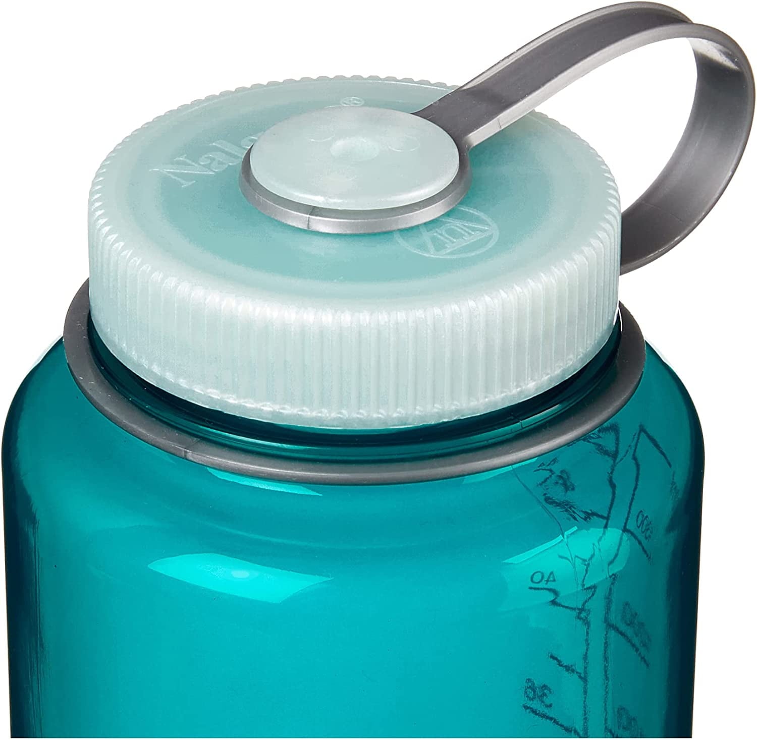 Nalgene Sustain Tritan BPA-Free Water Bottle Made with Material Derived from 50% Plastic Waste (using ISCC certified mass balance), 48 OZ, Wide Mouth, Blue - Pick 208