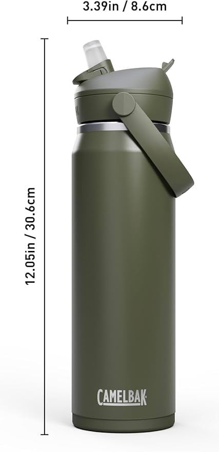 CamelBak Thrive™ Flip Straw Insulated Stainless Steel Water Bottle, 25 oz, Sierra Red - Pick 633