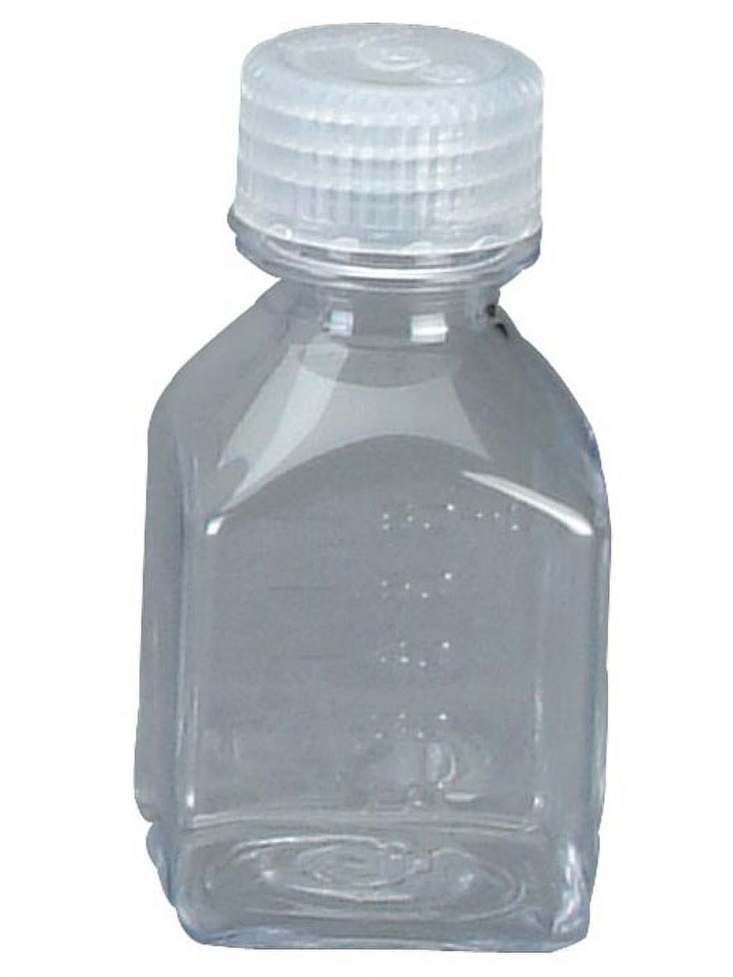 Nalgene Transparent Lexan Polycarbonate Square Storage Bottle - 8 oz. - Clear - Pick 386