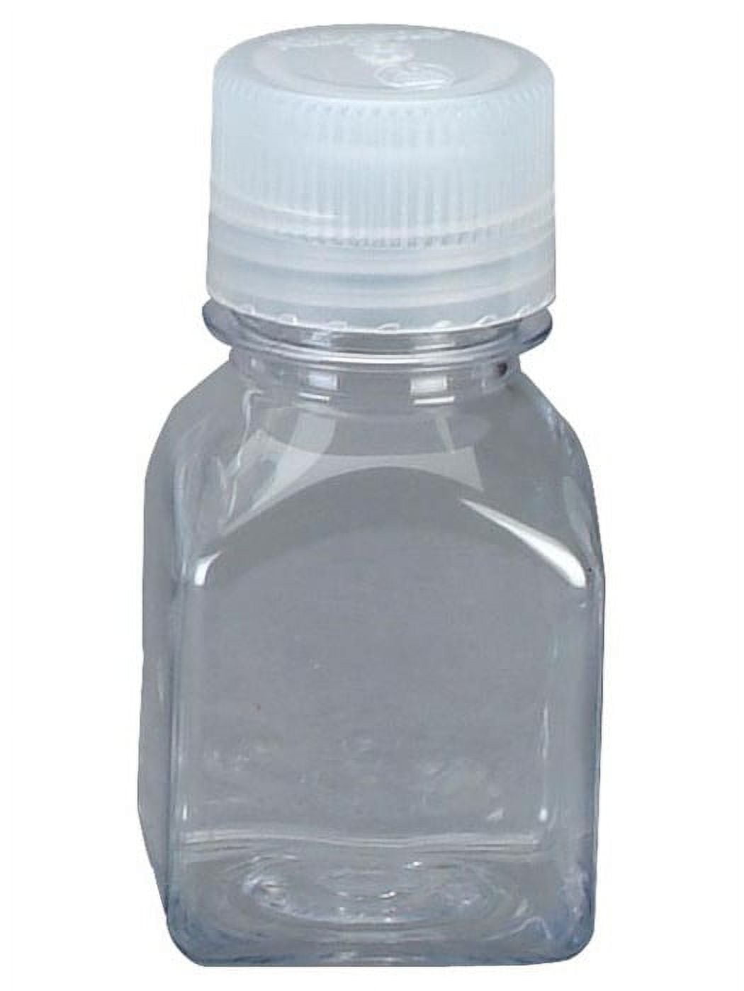 Nalgene Transparent Lexan Polycarbonate Square Storage Bottle - 8 oz. - Clear - Pick 386