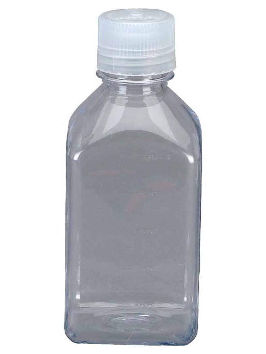 Nalgene Transparent Lexan Polycarbonate Square Storage Bottle - 8 oz. - Clear - Pick 386