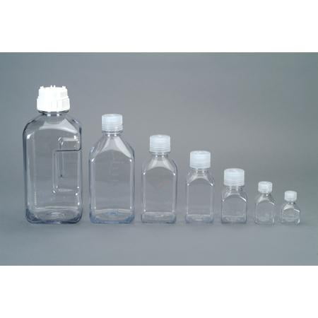 Nalgene Transparent Lexan Polycarbonate Square Storage Bottle - 8 oz. - Clear - Pick 386