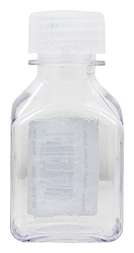 Nalgene Transparent Lexan Polycarbonate Square Storage Bottle - 8 oz. - Clear - Pick 386