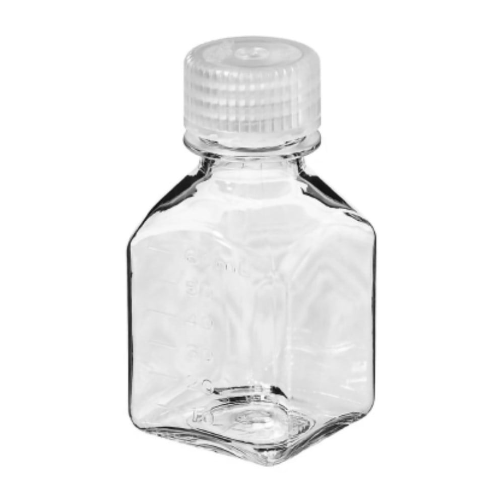 Nalgene Transparent Lexan Polycarbonate Square Storage Bottle - 8 oz. - Clear - Pick 386