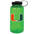 Green Miami Hurricanes 32oz. Nalgene Sustainable Wide Mouth Water Bottle - Pick 744