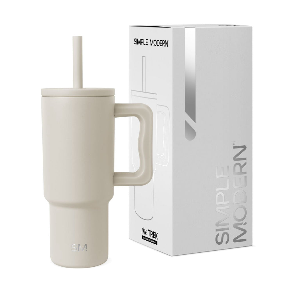 Simple Modern 24oz Trek Tumbler with handle and Silicone Straw Lid | Asteroid - Pick 823