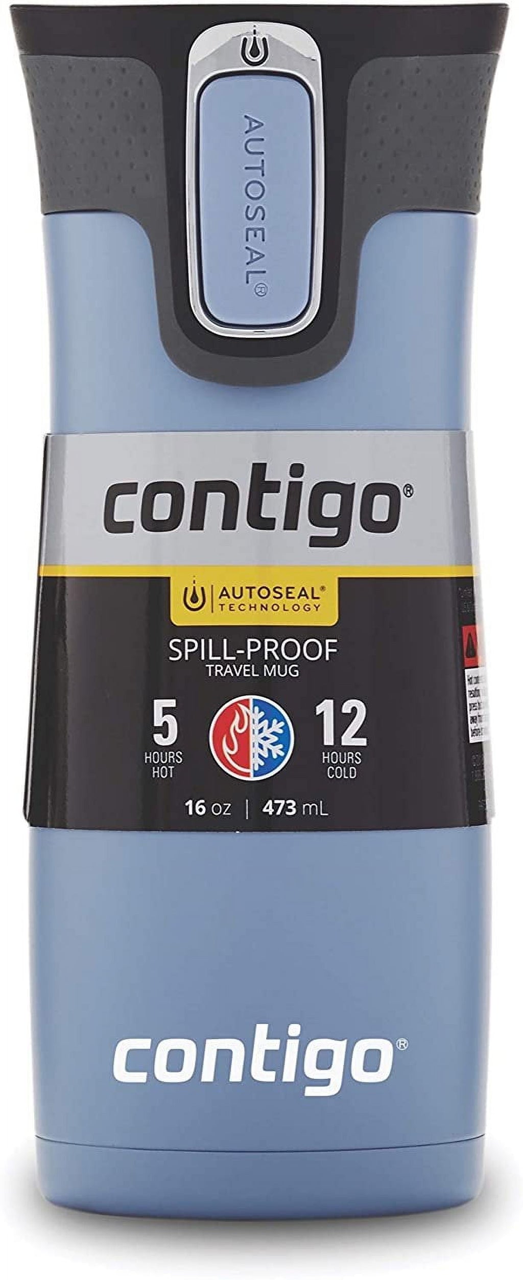 Contigo AUTOSEAL West Loop 2.0 Travel Mug, 16 oz., Stainless Steel with Black Button - Pick 605