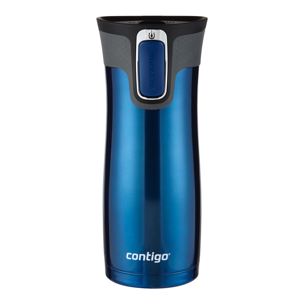 Contigo AUTOSEAL West Loop 2.0 Travel Mug, 16 oz., Stainless Steel with Black Button - Pick 605
