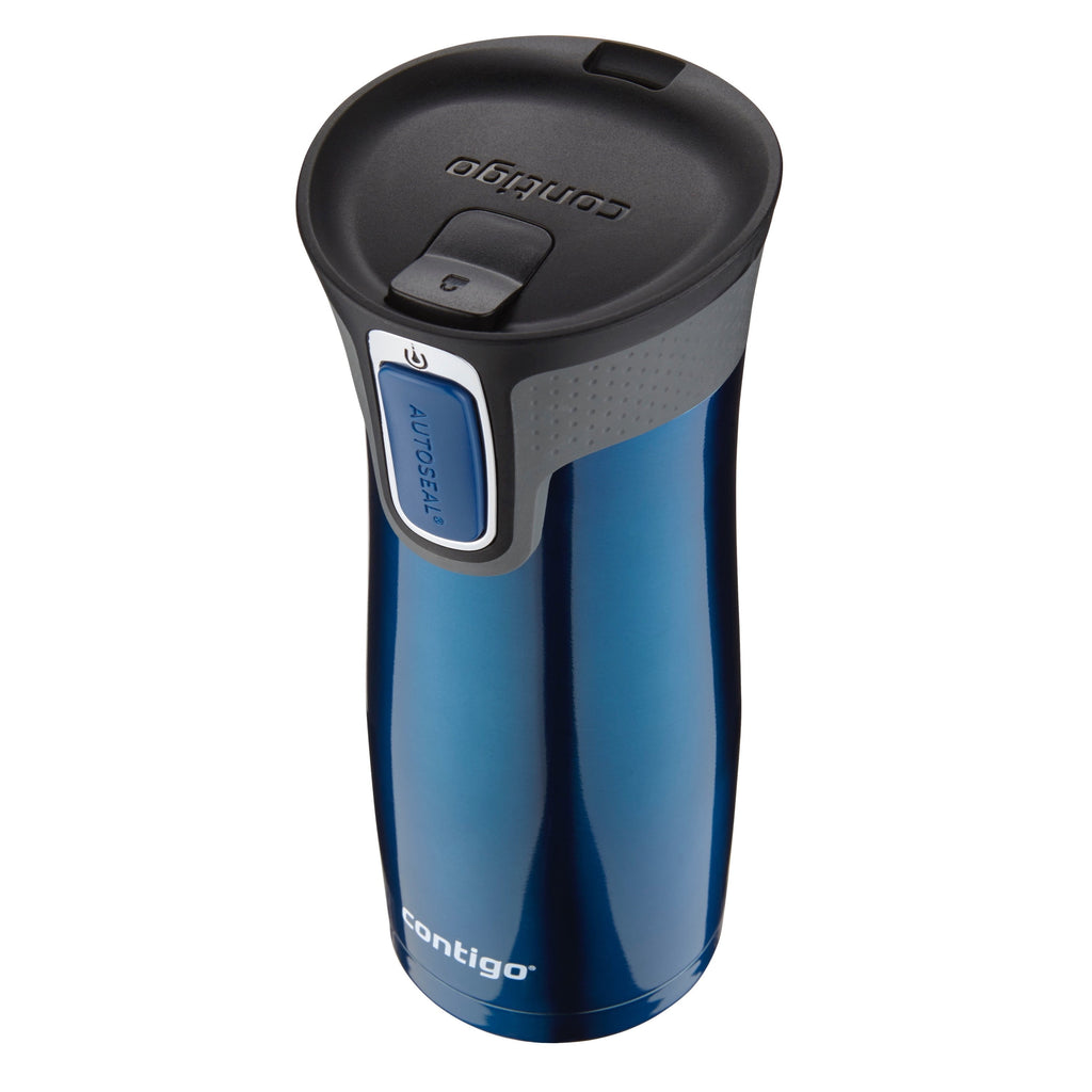 Contigo AUTOSEAL West Loop 2.0 Travel Mug, 16 oz., Stainless Steel with Black Button - Pick 605