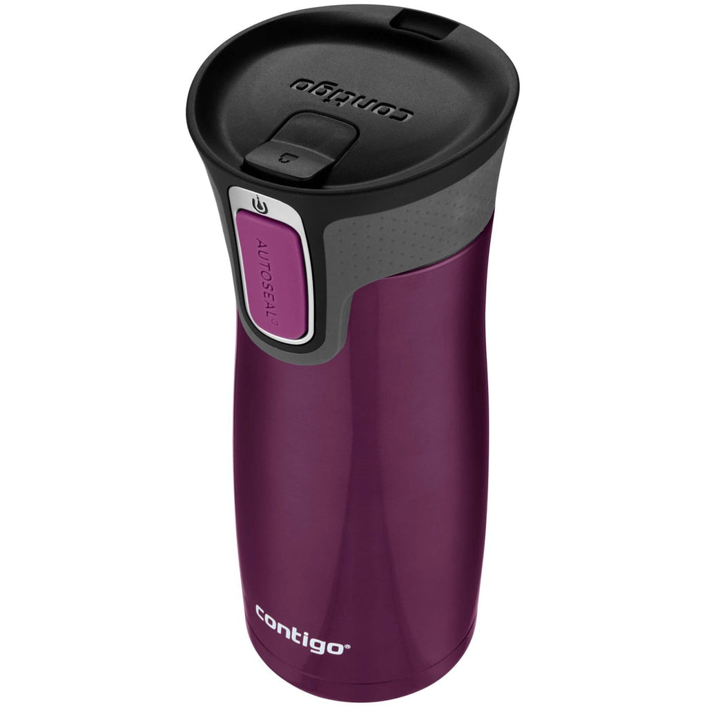 Contigo AUTOSEAL West Loop 2.0 Travel Mug, 16 oz., Stainless Steel with Black Button - Pick 605