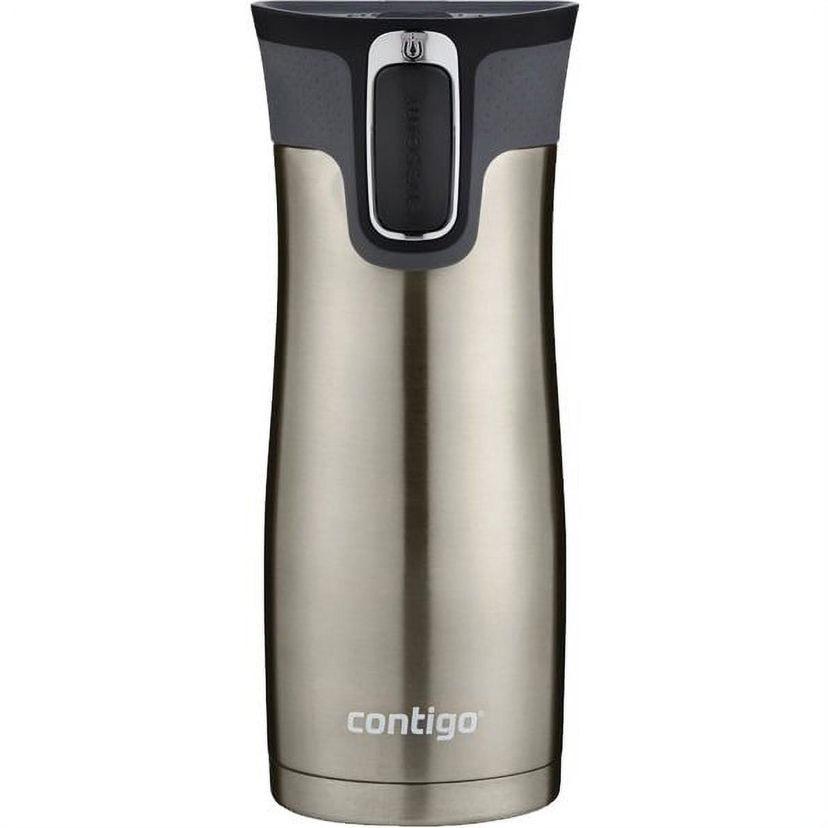 Contigo AUTOSEAL West Loop 2.0 Travel Mug, 16 oz., Stainless Steel with Black Button - Pick 605