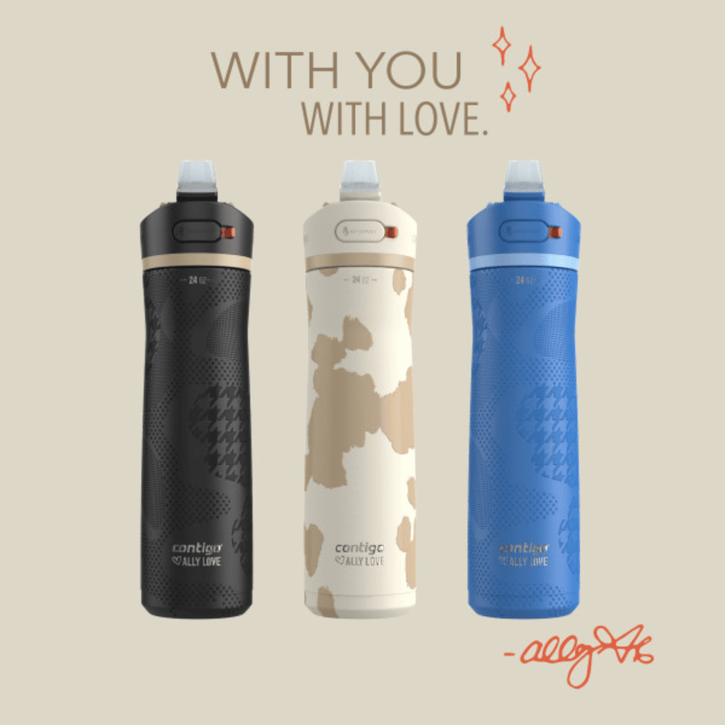 Contigo x Ally Love Ashland Chill 2.0 Stainless Steel Water Bottle with Autospout Lid, 24 oz, Oatmilk - Pick 517