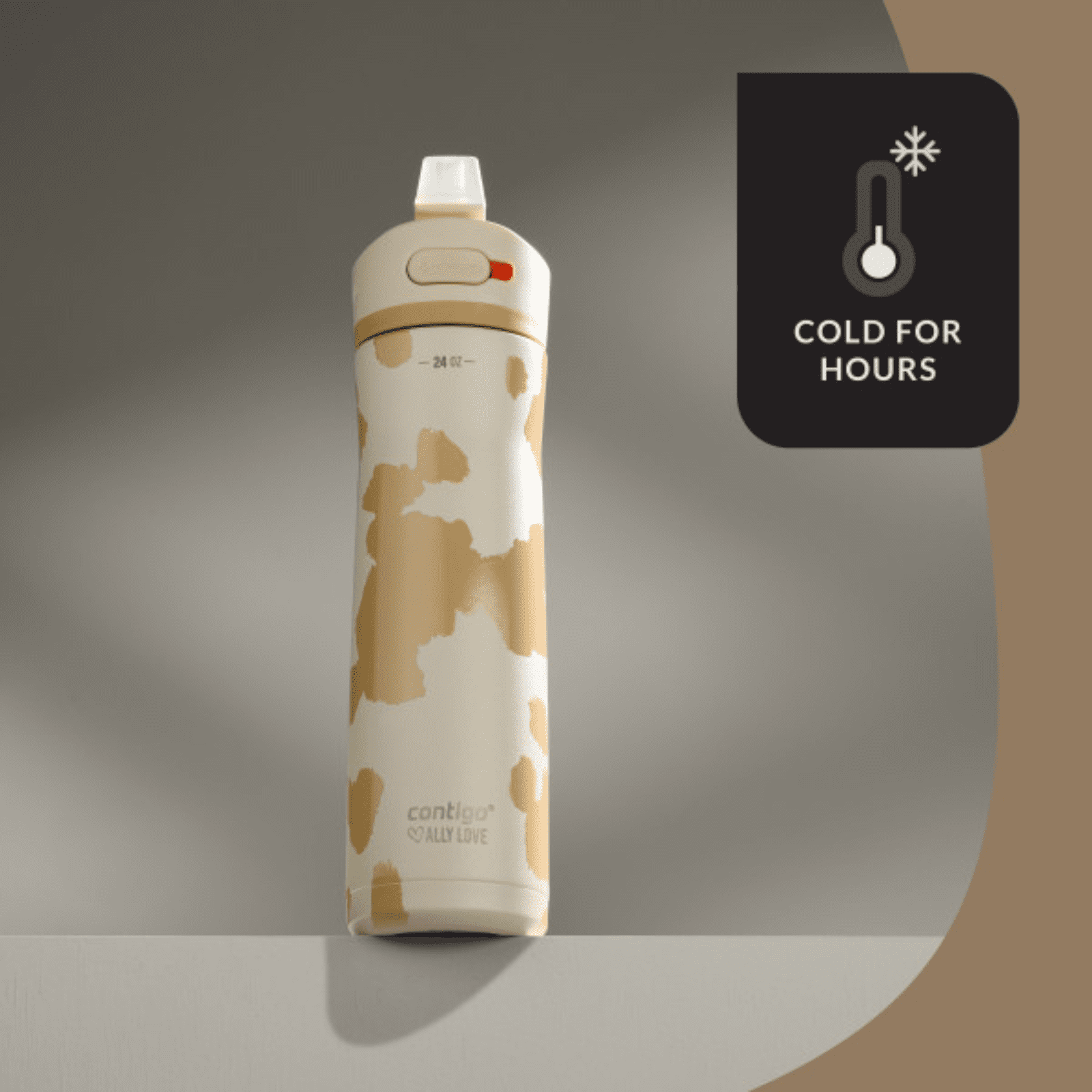 Contigo x Ally Love Ashland Chill 2.0 Stainless Steel Water Bottle with Autospout Lid, 24 oz, Oatmilk - Pick 517