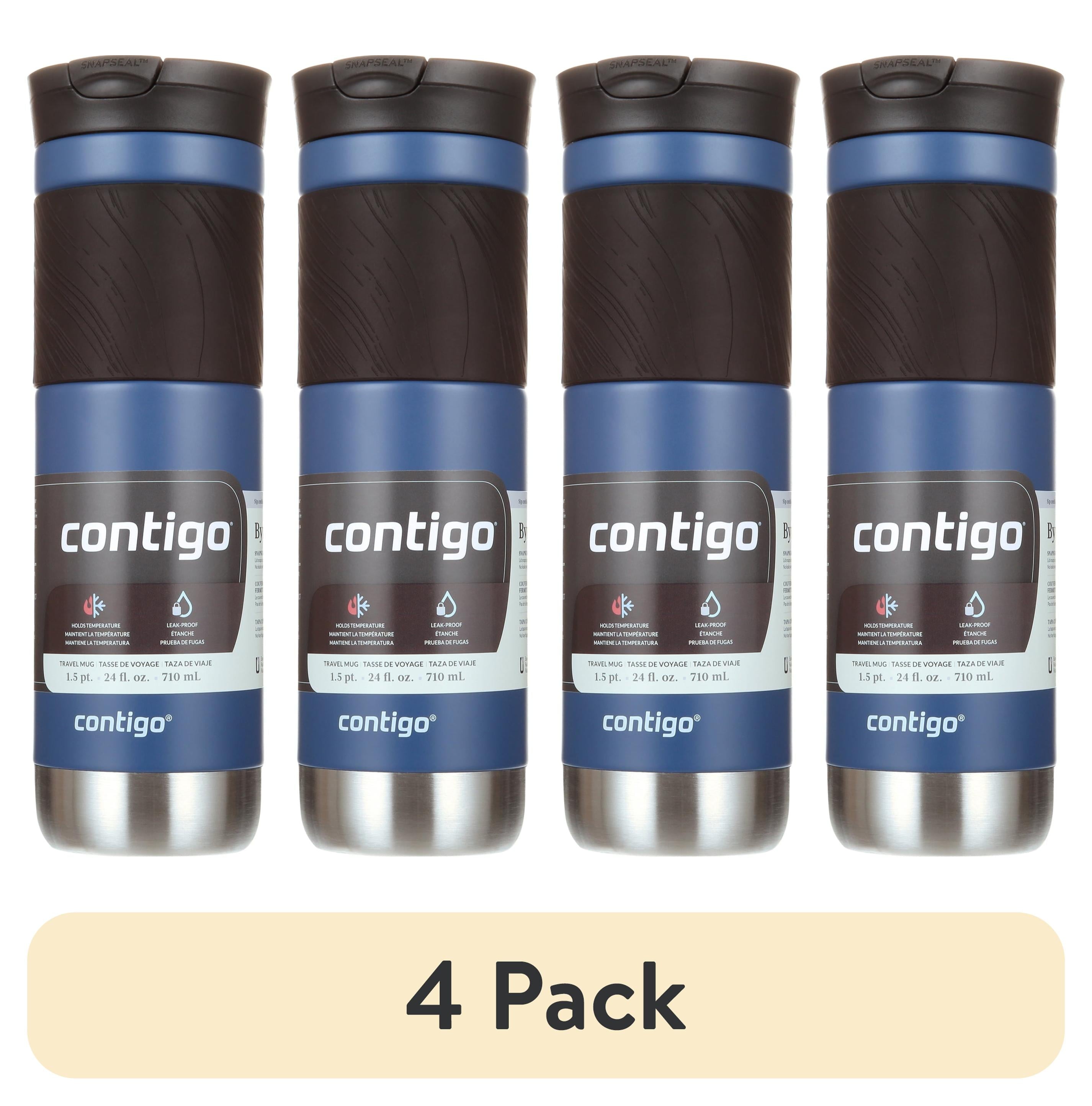 Contigo Byron 2.0 Stainless Steel Travel Mug with SNAPSEAL Lid and Grip in Black, 24 fl oz. - Pick 664