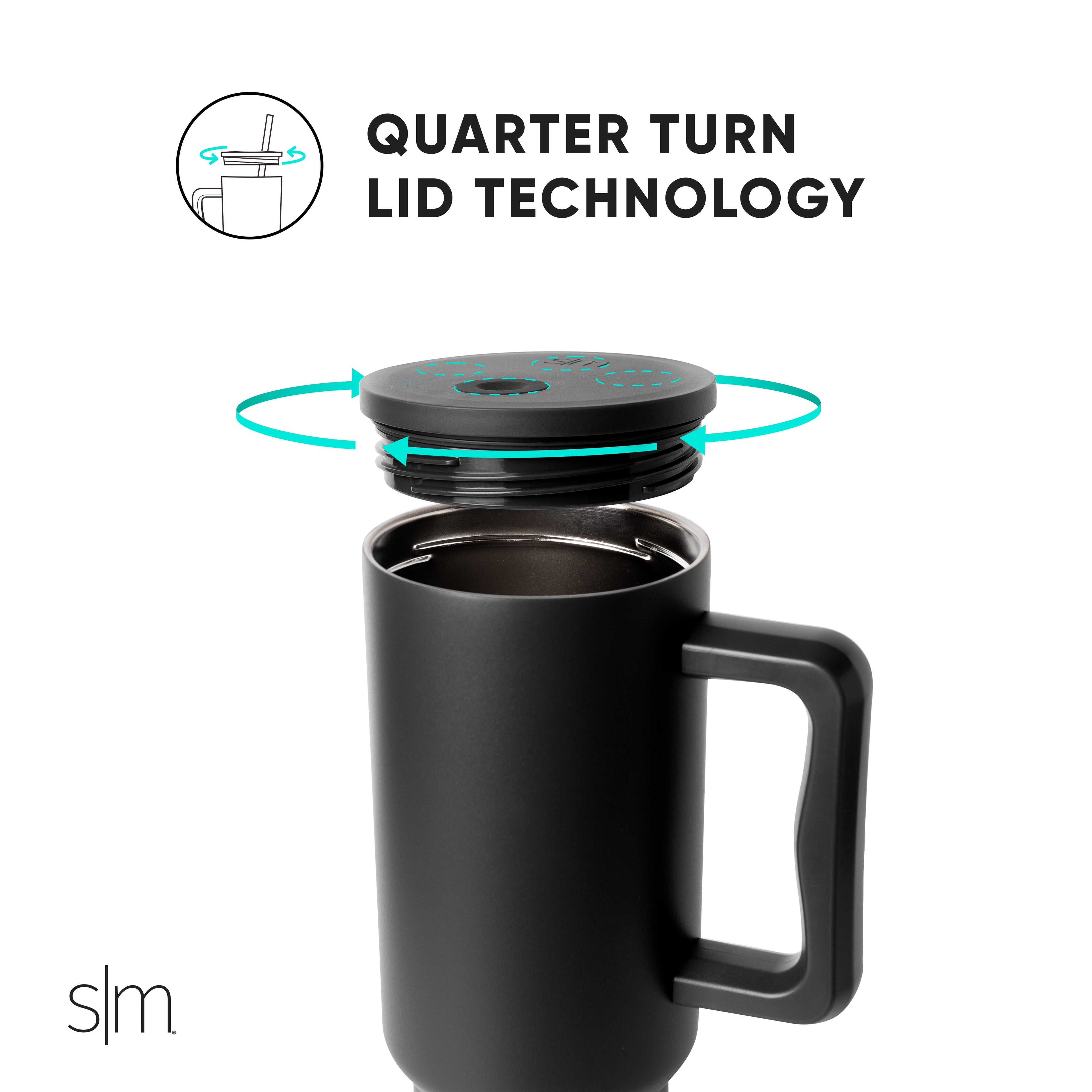 Simple Modern 40 fl oz Insulated Stainless Steel Trek Tumbler with Straw Lid | Blush - Pick 123