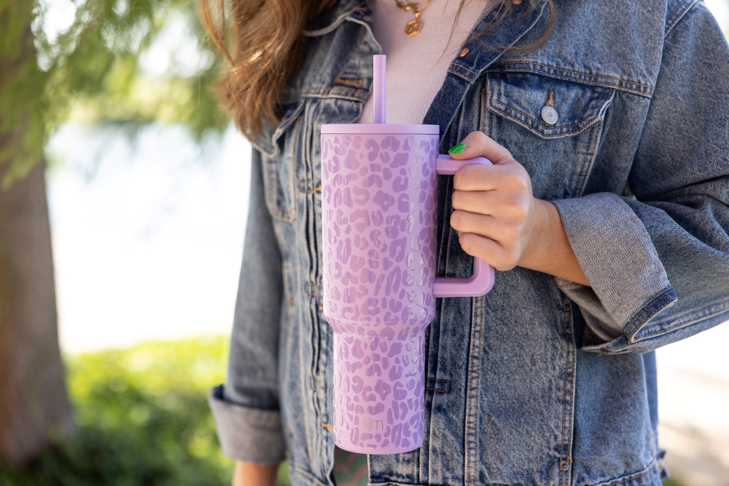 Simple Modern 40 fl oz Insulated Stainless Steel Trek Tumbler with Straw Lid | Blush - Pick 123