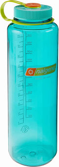 Nalgene Sustain Tritan BPA-Free Water Made with Material Derived from 50% Plastic Waste (using ISCC certified mass balance), 48 OZ, Wide Mouth, Cerulean - Pick 283