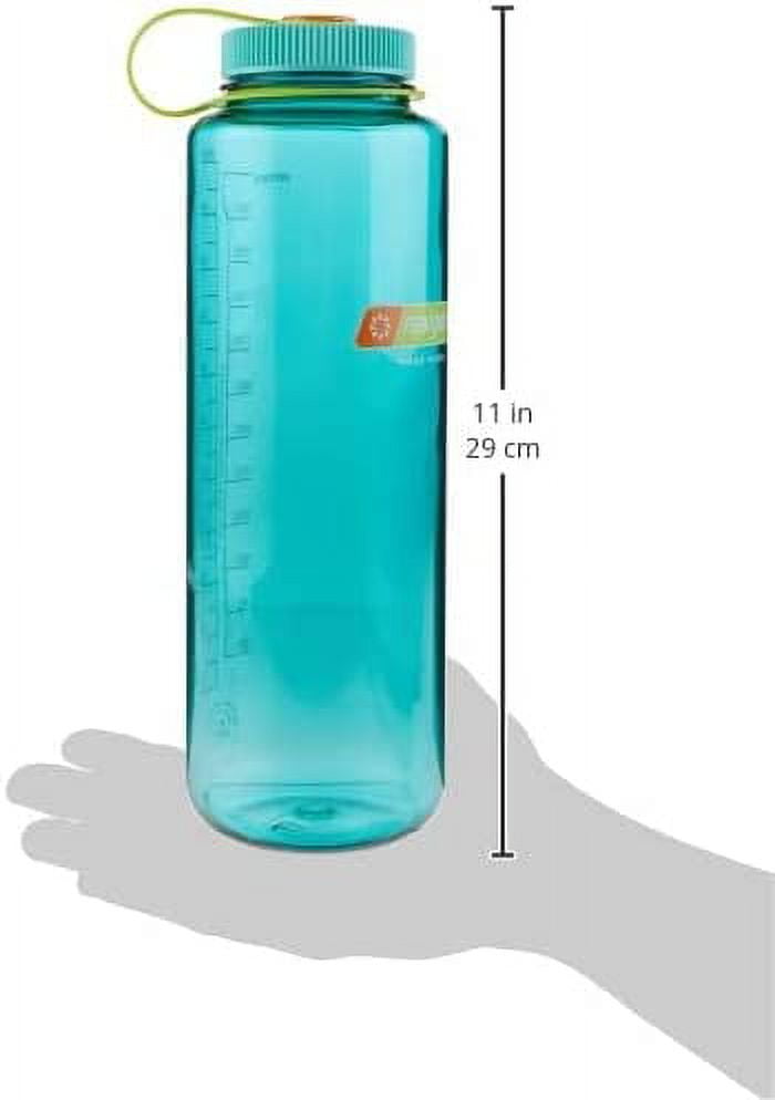 Nalgene Sustain Tritan BPA-Free Water Made with Material Derived from 50% Plastic Waste (using ISCC certified mass balance), 48 OZ, Wide Mouth, Cerulean - Pick 283