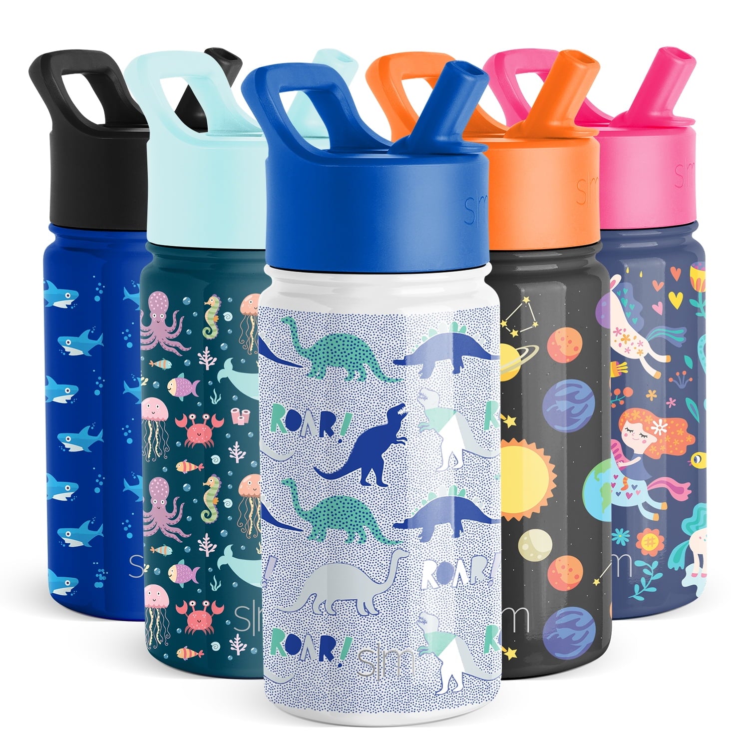 Simple Modern Summit Water Bottle Straw Lid Vacuum Insulated Stainless Steel Bottle | 14 fl oz - Pick 964