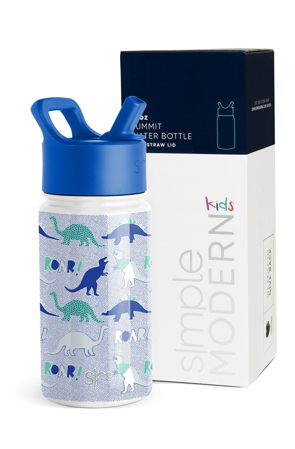 Simple Modern Summit Water Bottle Straw Lid Vacuum Insulated Stainless Steel Bottle | 14 fl oz - Pick 964