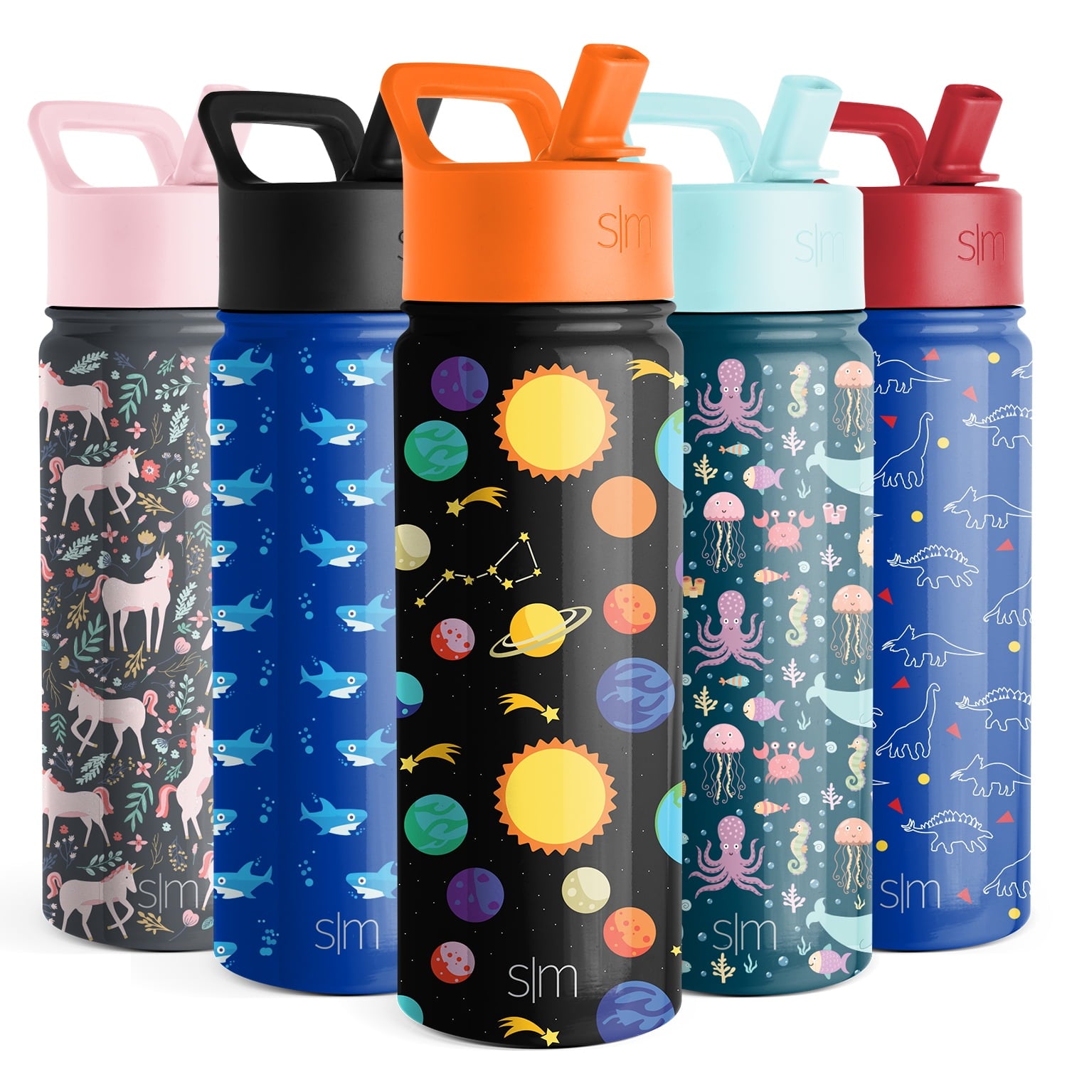 Simple Modern Summit Water Bottle Straw Lid Vacuum Insulated Stainless Steel Bottle | 14 fl oz - Pick 964