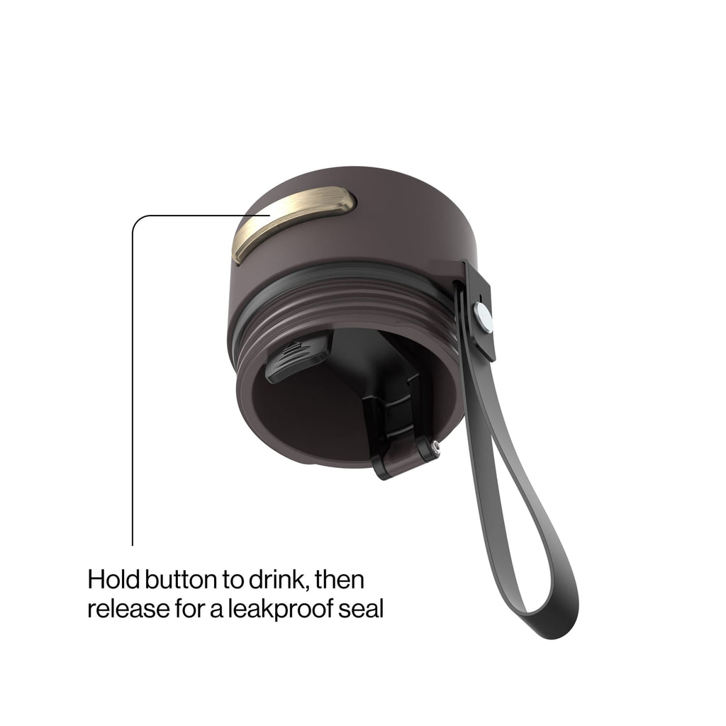 Contigo AutoSeal Leakproof Stainless Steel Reusable Water Bottle Tumbler with Carrying Strap, Cream/Champagne, 24 oz - Pick 698