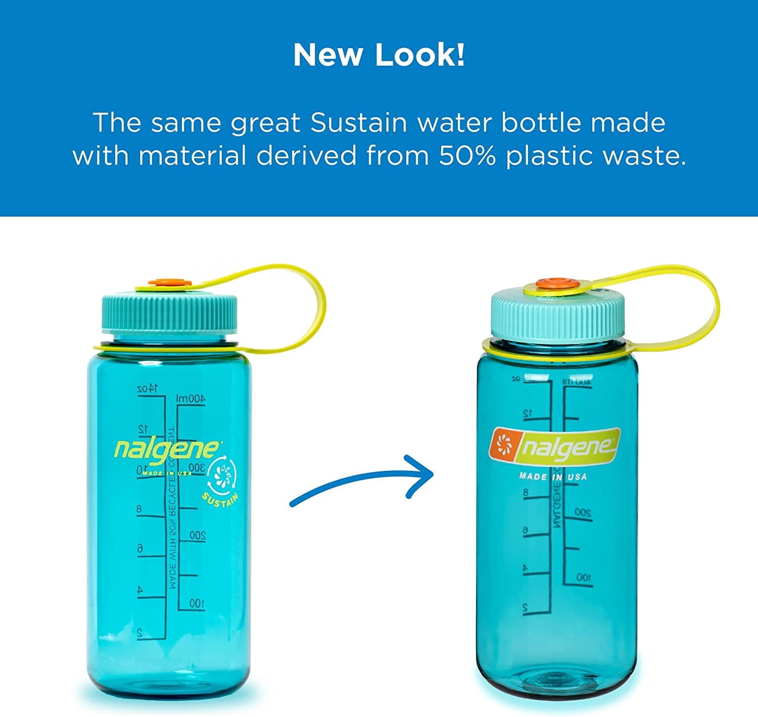 Nalgene 16oz Wide Mouth Sustain Bottle - Pick 608