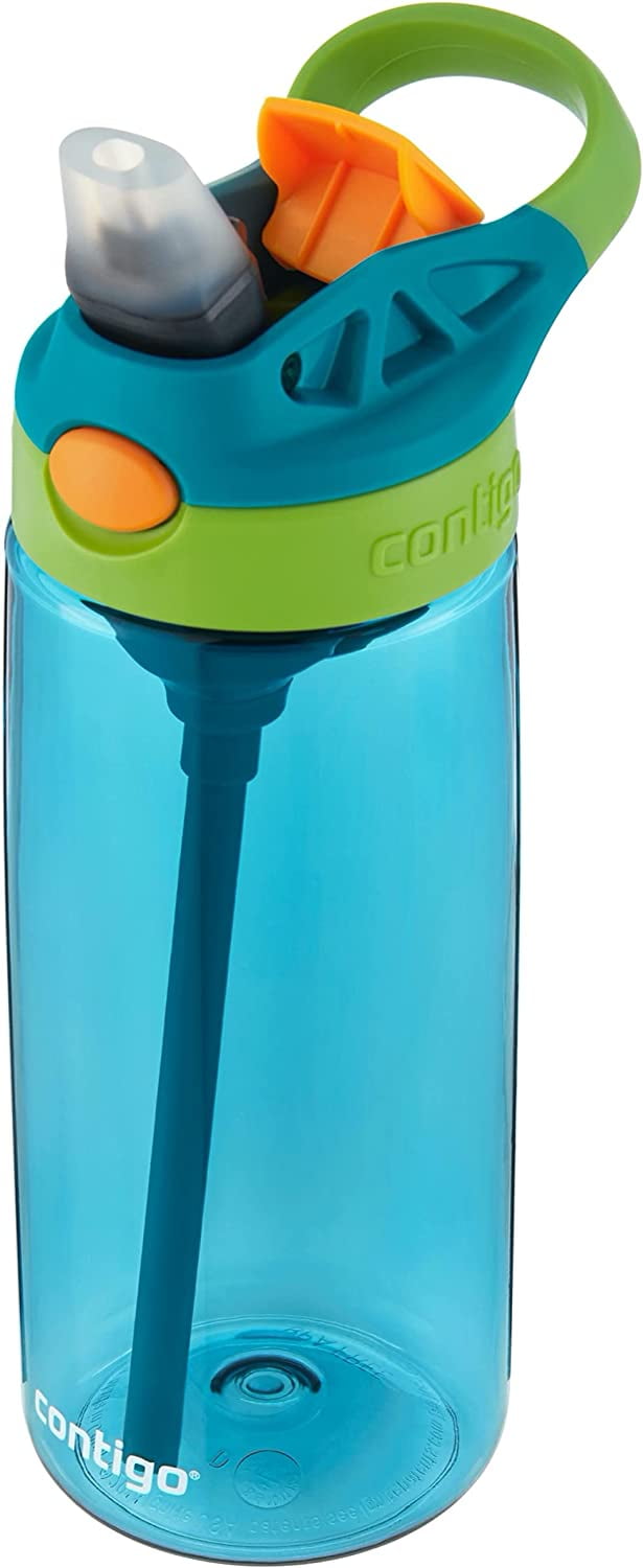 Contigo Kid's 20 oz. AutoSpout Straw Water Bottle - Juniper/Limelight - Pick 385