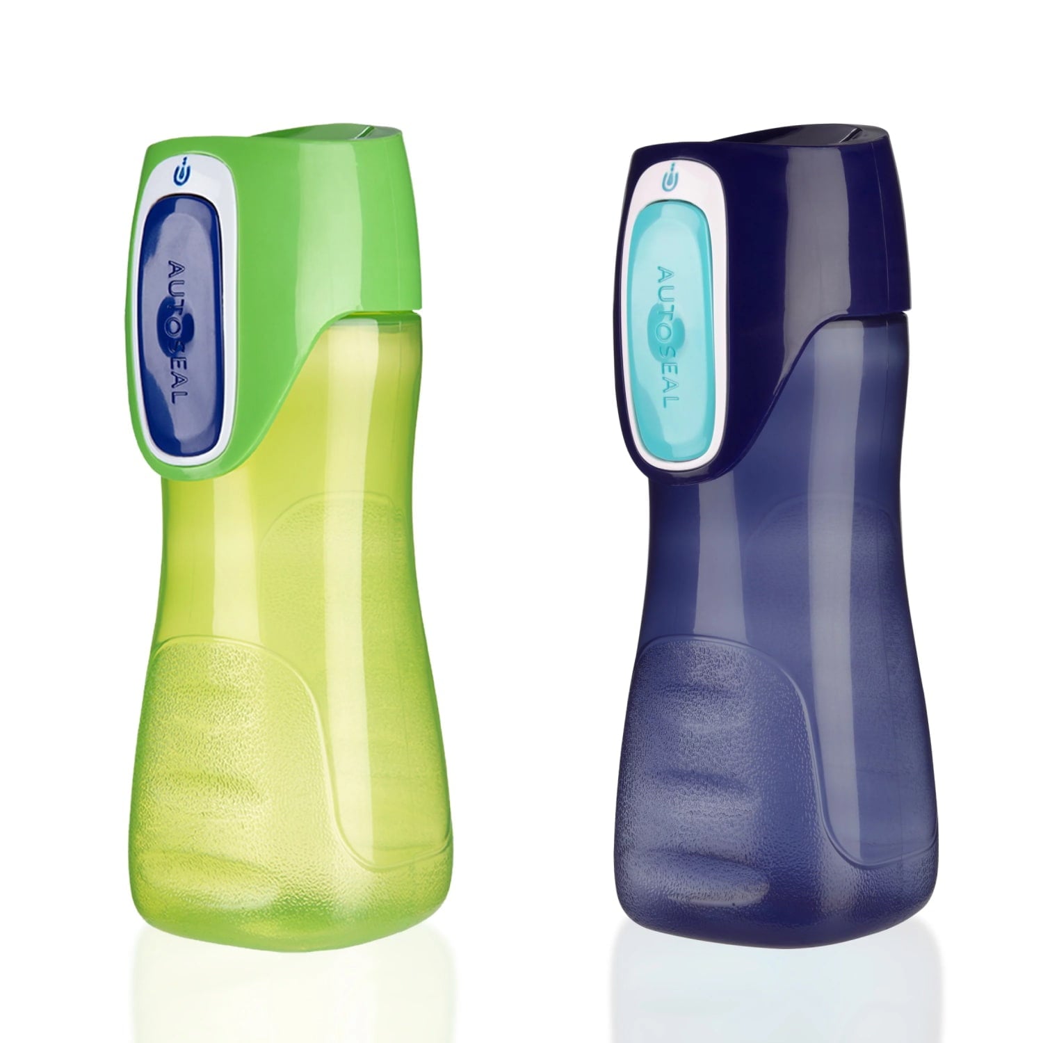 Contigo Kids Trekker Water Bottle with AUTOSEAL Lid Navy Blue and Granny Smith Green, 14 fl oz., 2-pack - Pick 871