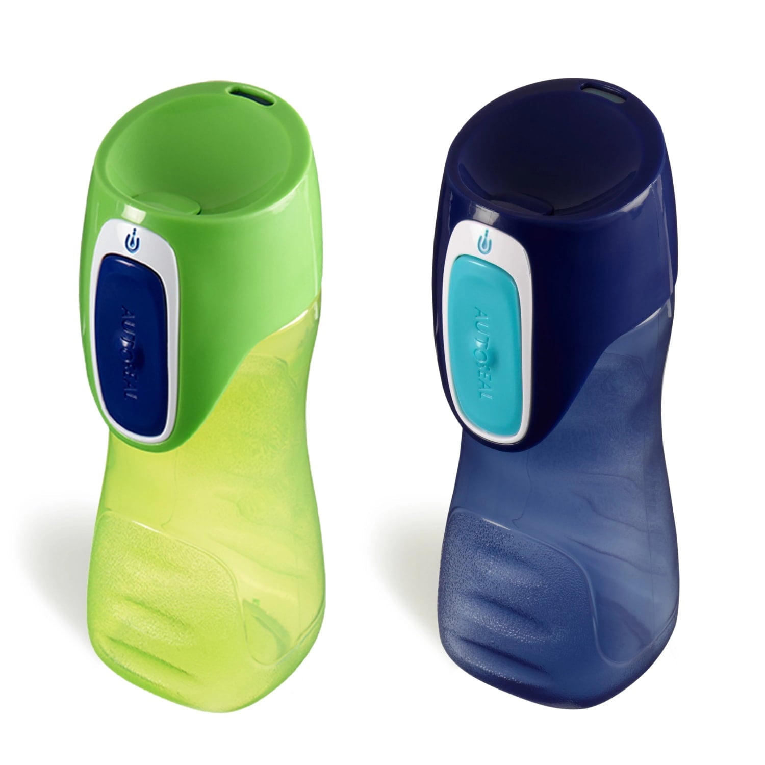 Contigo Kids Trekker Water Bottle with AUTOSEAL Lid Navy Blue and Granny Smith Green, 14 fl oz., 2-pack - Pick 871