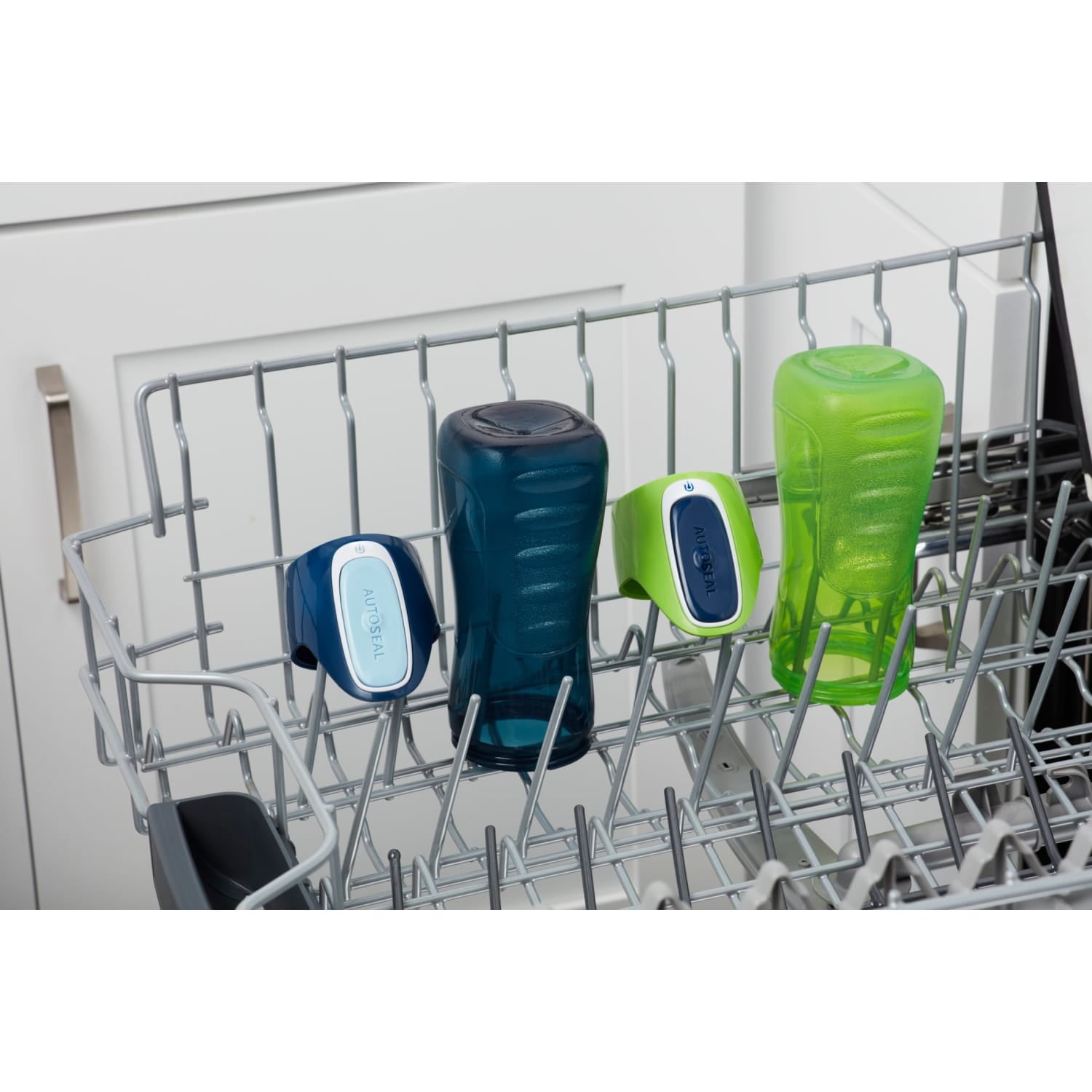 Contigo Kids Trekker Water Bottle with AUTOSEAL Lid Navy Blue and Granny Smith Green, 14 fl oz., 2-pack - Pick 871