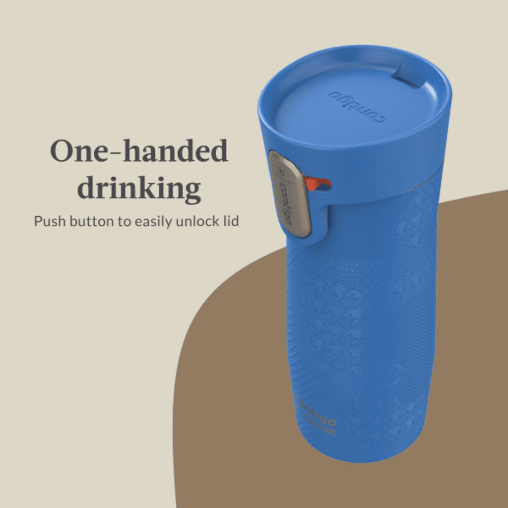 Contigo x Ally Love Autoseal West Loop Vacuum-Insulated Stainless Steel Travel Mug with Easy-Clean Lid, 16 oz, Stellar Jay - Pick 741
