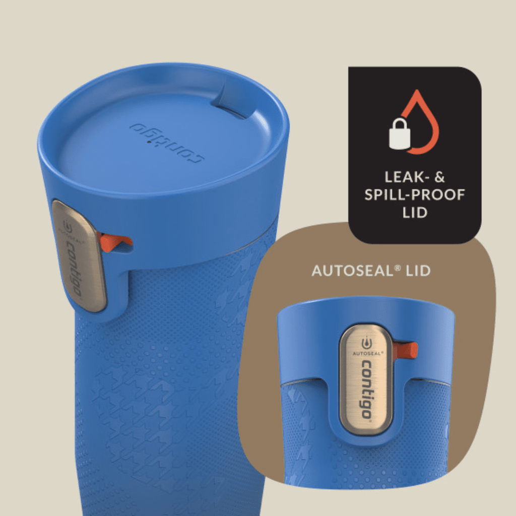 Contigo x Ally Love Autoseal West Loop Vacuum-Insulated Stainless Steel Travel Mug with Easy-Clean Lid, 16 oz, Stellar Jay - Pick 741
