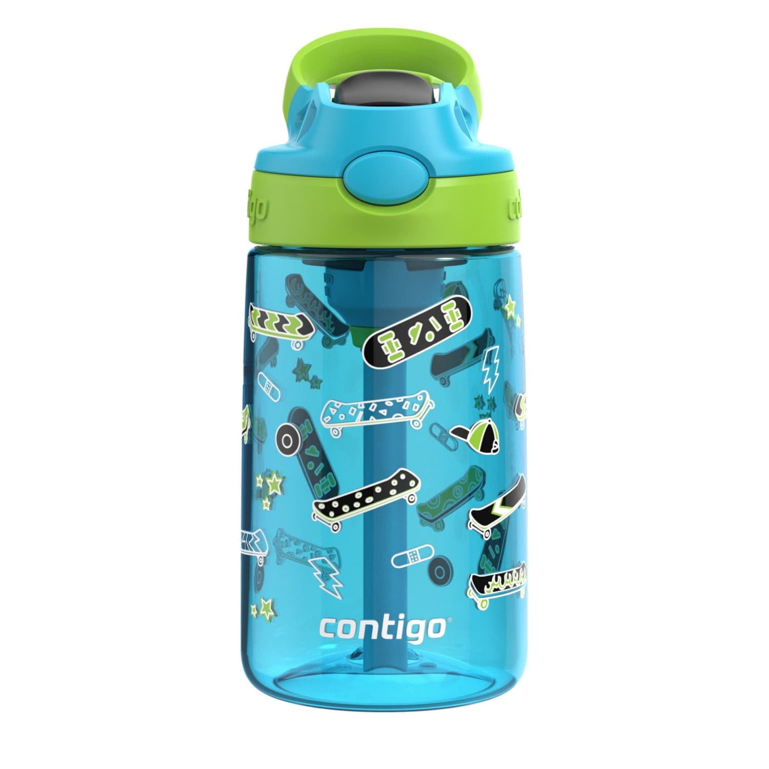 Contigo Aubrey Leak-Proof Spill-Proof Water Bottle, Blue, 14 oz. - Pick 142
