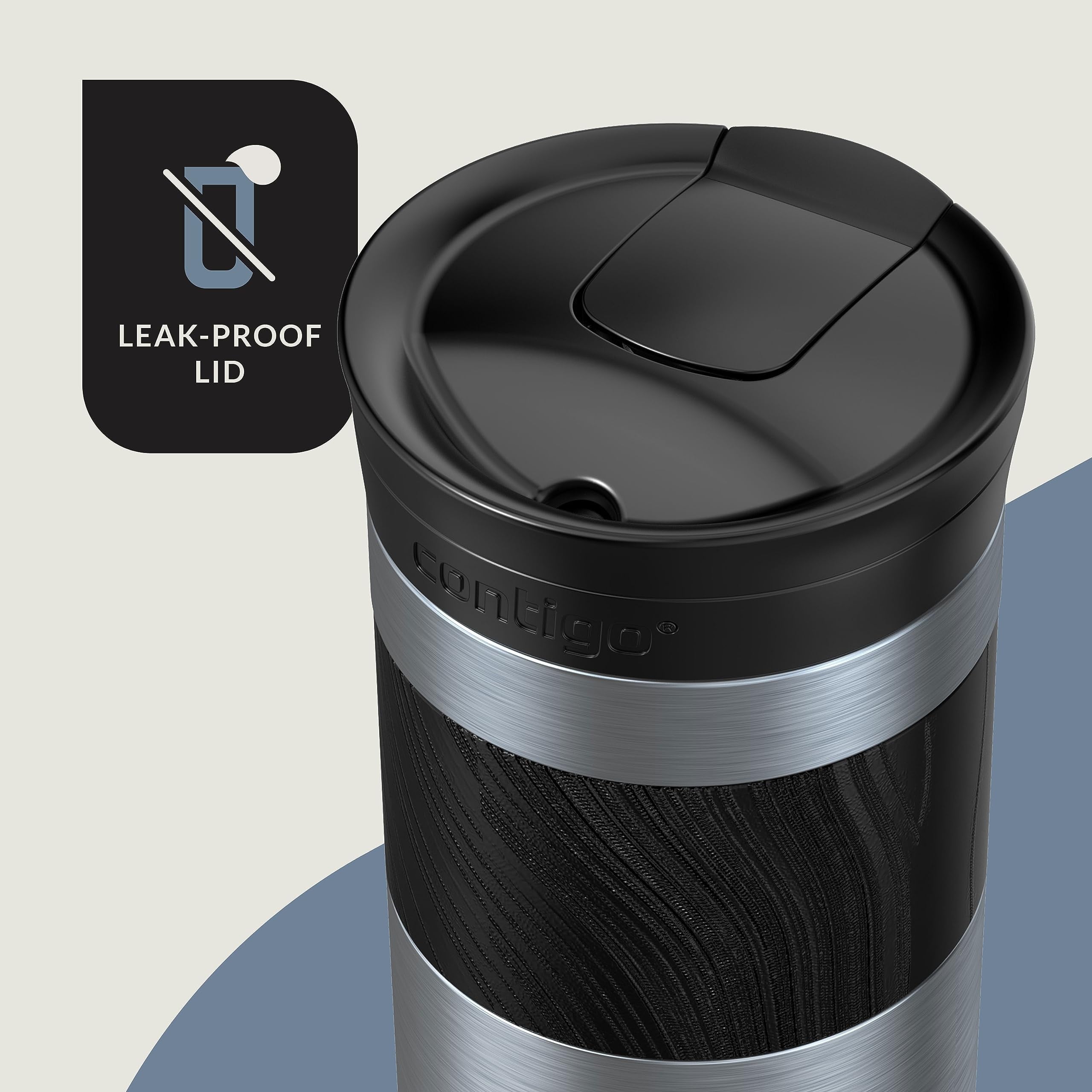 Contigo Byron 2.0 Stainless Steel Travel Mug with SNAPSEAL Lid and Grip, 16oz. - Pick 935