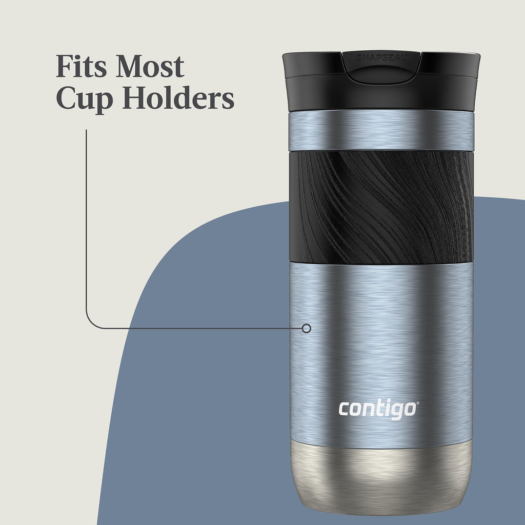 Contigo Byron 2.0 Stainless Steel Travel Mug with SNAPSEAL Lid and Grip, 16oz. - Pick 935
