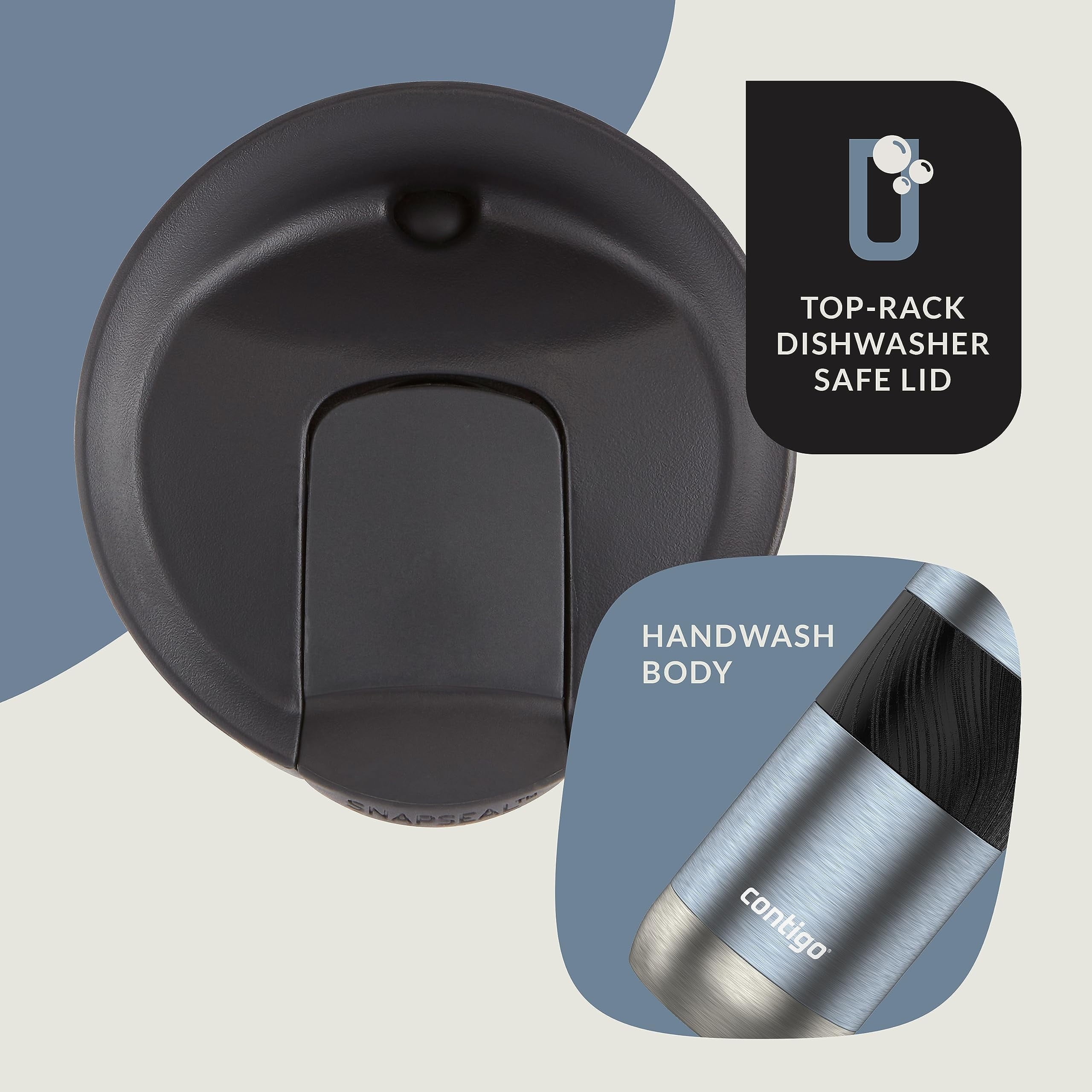 Contigo Byron 2.0 Stainless Steel Travel Mug with SNAPSEAL Lid and Grip, 16oz. - Pick 935