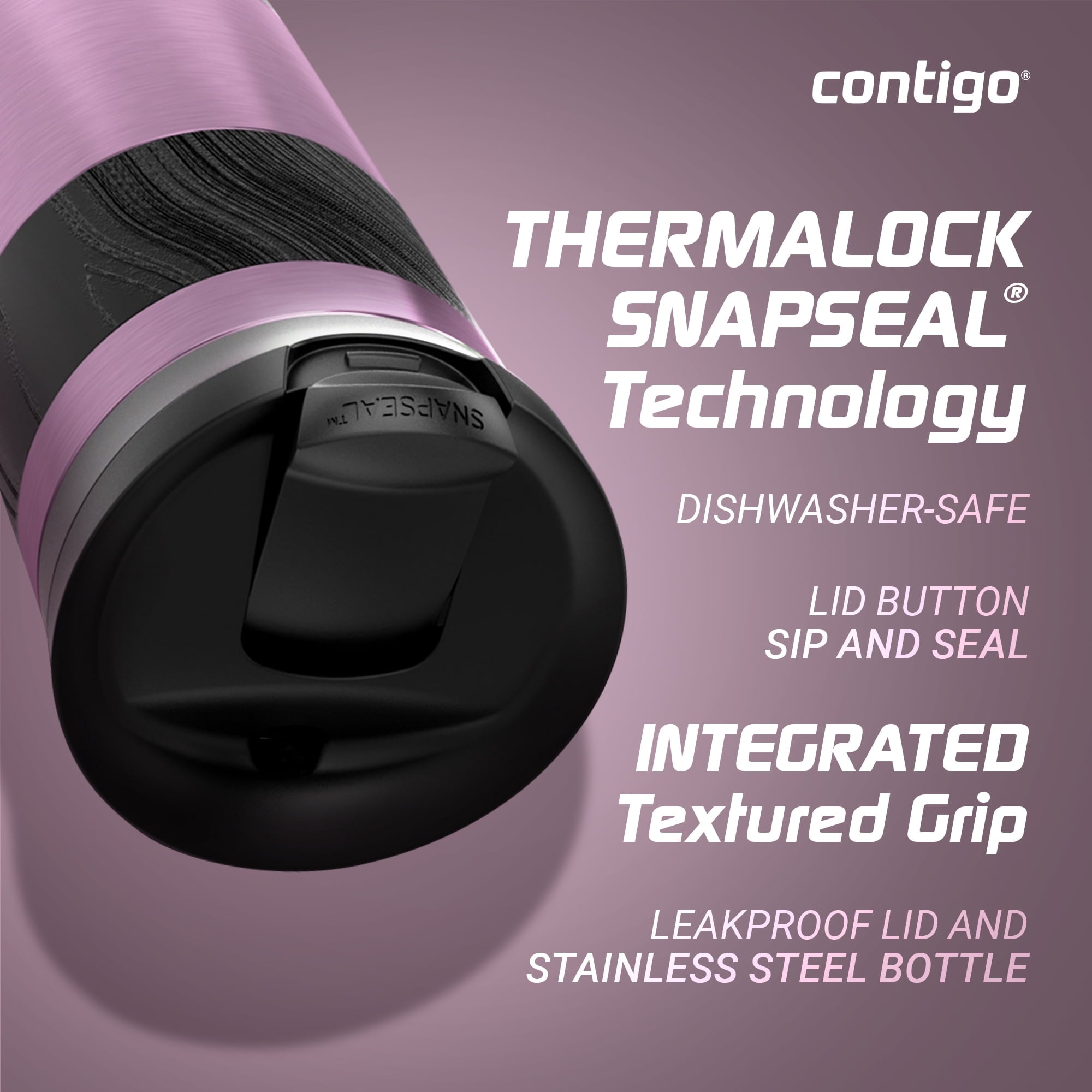Contigo Byron 2.0 Stainless Steel Travel Mug with SNAPSEAL Lid and Grip, 16oz. - Pick 935