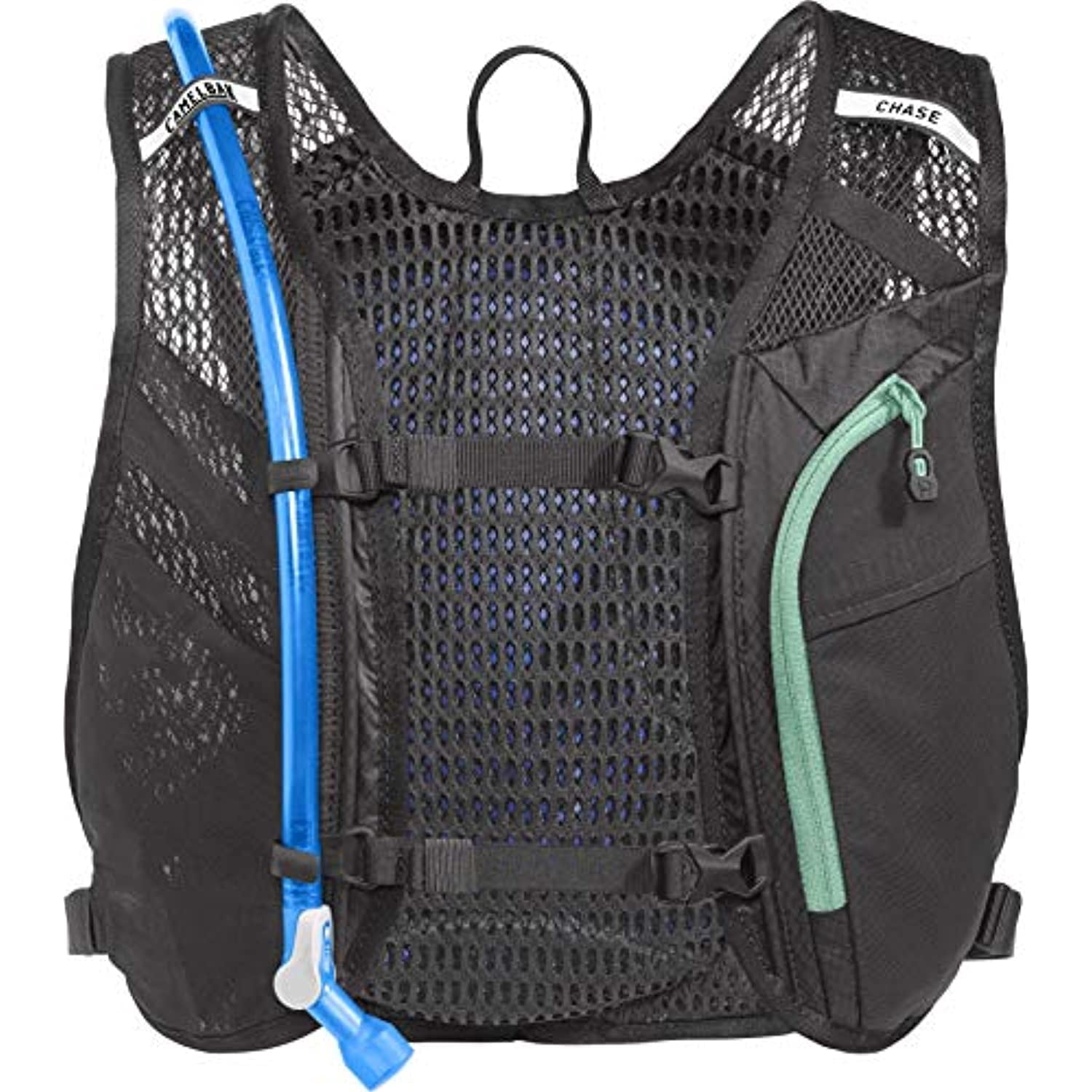 CamelBak Women's Chase Bike Vest 50oz - Hydration Vest - Easy Access Pockets, Black/Mint - Pick 524