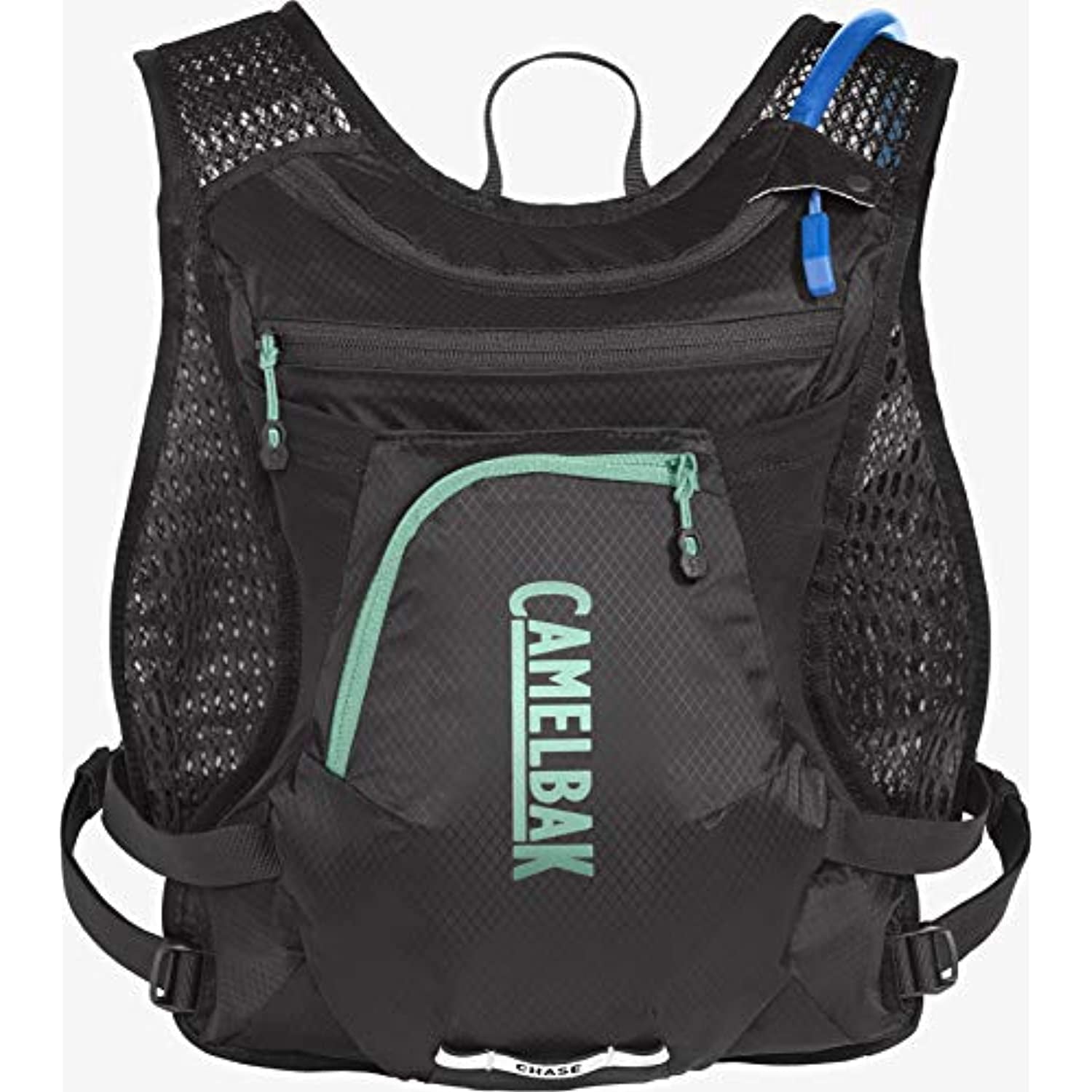 CamelBak Women's Chase Bike Vest 50oz - Hydration Vest - Easy Access Pockets, Black/Mint - Pick 524