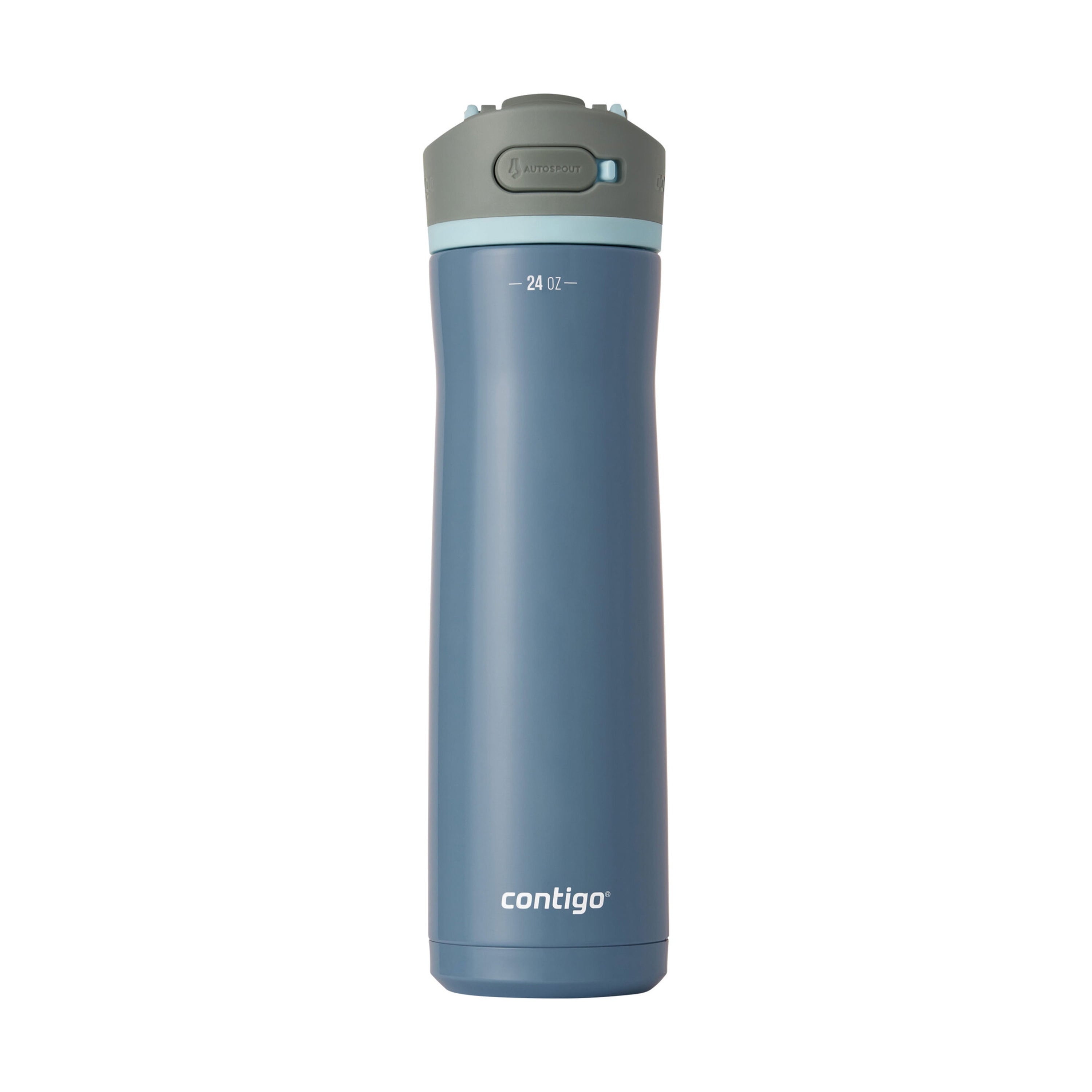 Contigo® Wells Chill Stainless Steel Filter Water Bottle with AUTOSPOUT® Straw Lid, 24 oz., Dark Ice - Pick 599
