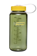 Nalgene 16oz Wide Mouth Water Bottle BPA-Free USA Made, Oil Green + Freesia - Pick 106