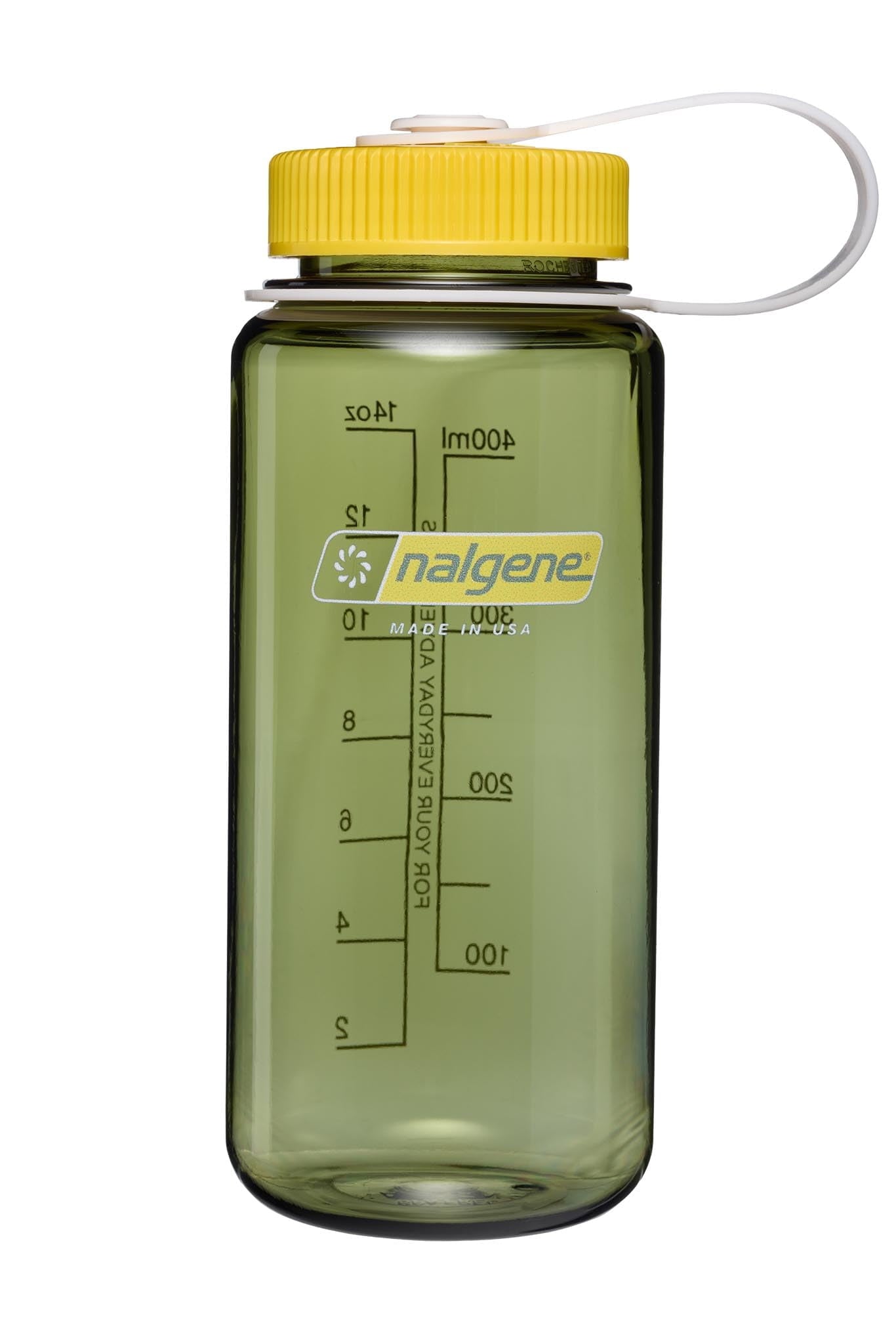 Nalgene 16oz Wide Mouth Water Bottle BPA-Free USA Made, Oil Green + Freesia - Pick 106